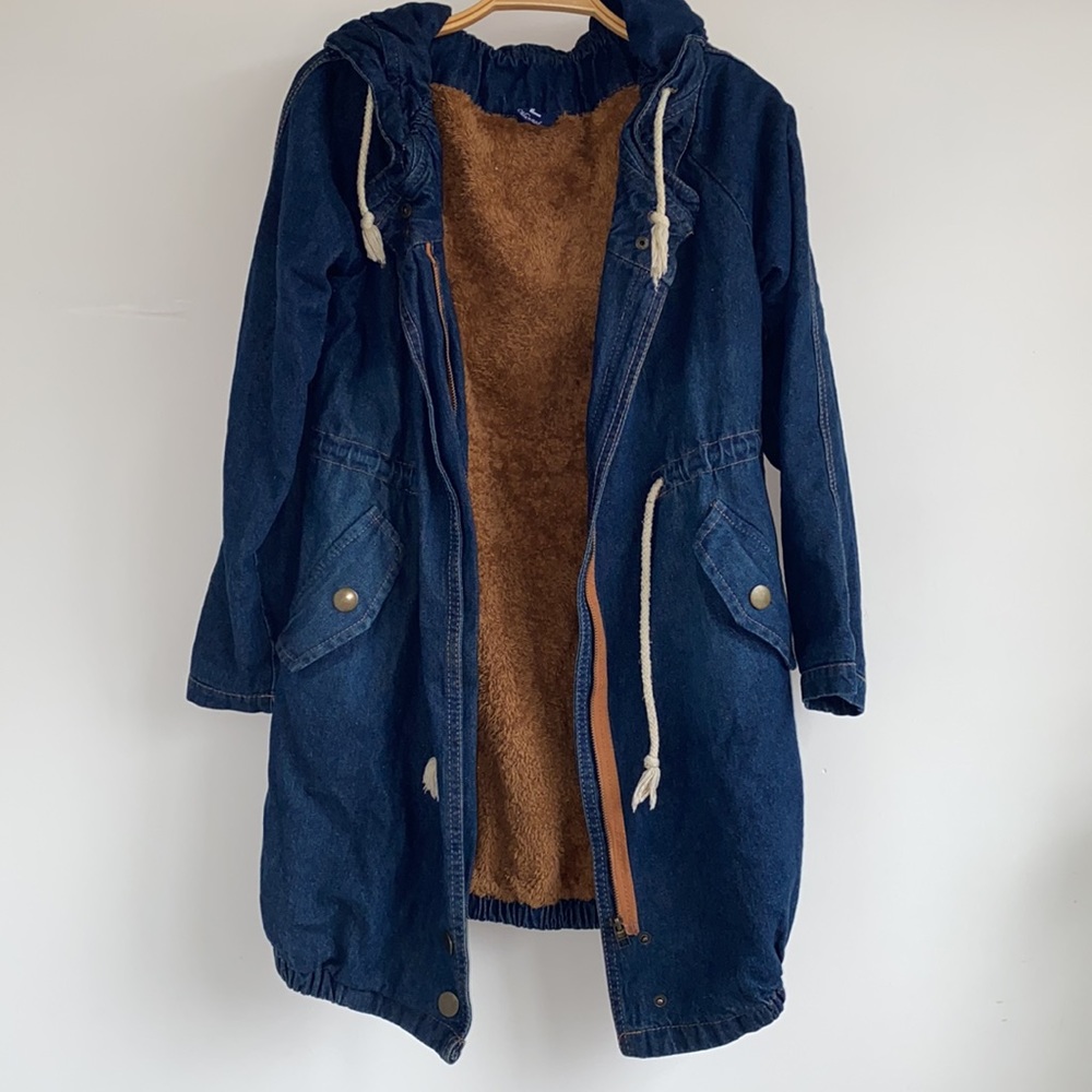 Denim Fur Jacket/Coat